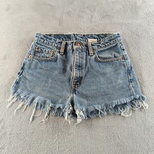 Vintage Levis Jean Shorts 30 (Fits 28) Blue Light Wash Faded Cut Off Jort Canada